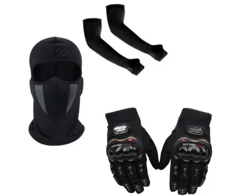 riding Gloves With Mask &amp; Accessories