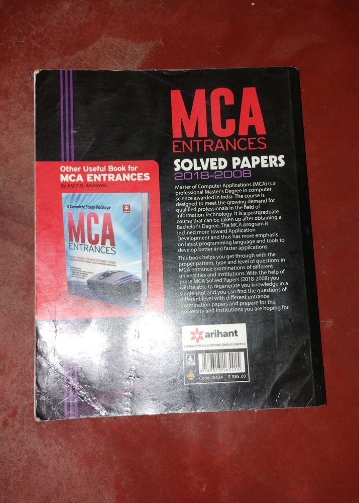 MCA entrance Preparation Book
