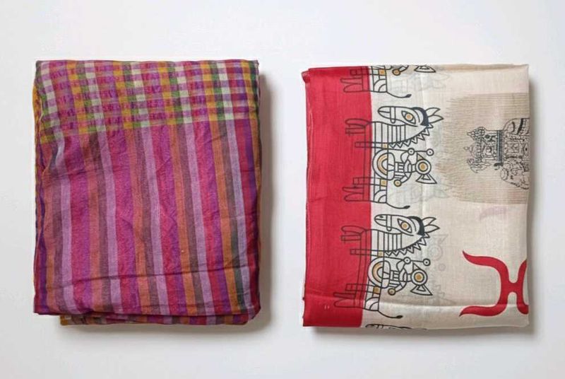 Combo of 2 Casual/Semi-Casual Sarees