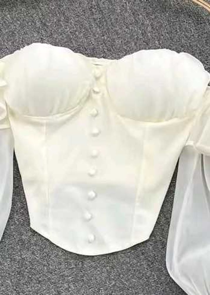 White Paded Corset
