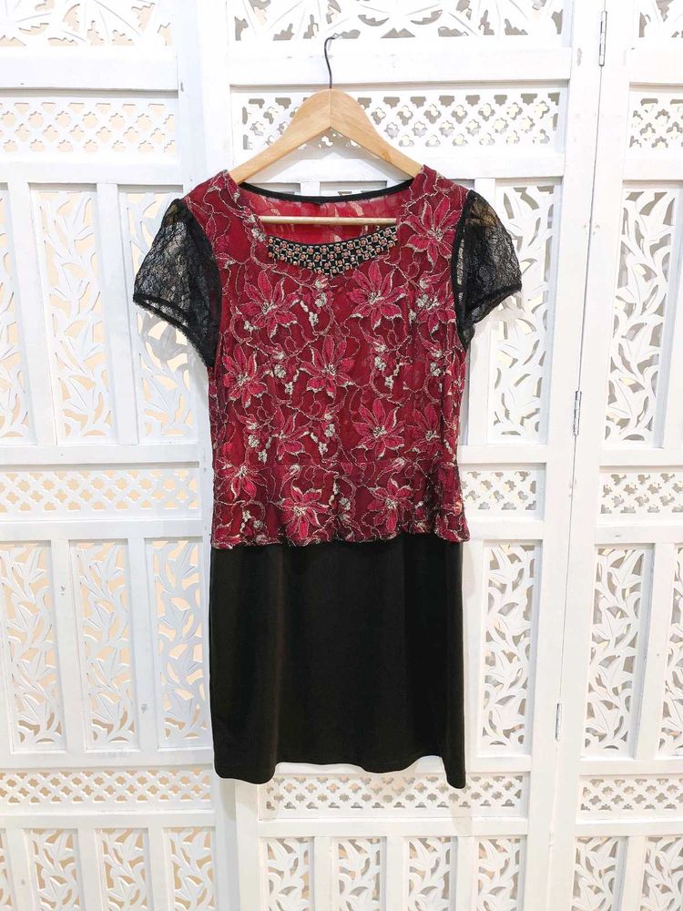 Floral Lace Party Dress A