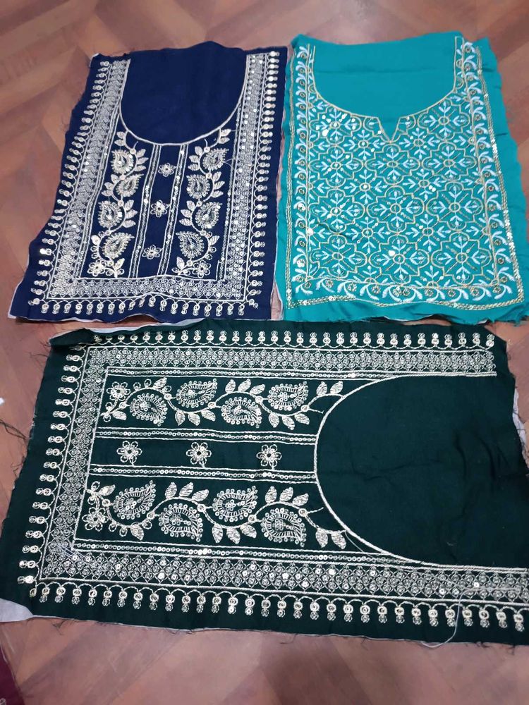 5 Pieces Combo Of Neck Embroidered Patches New