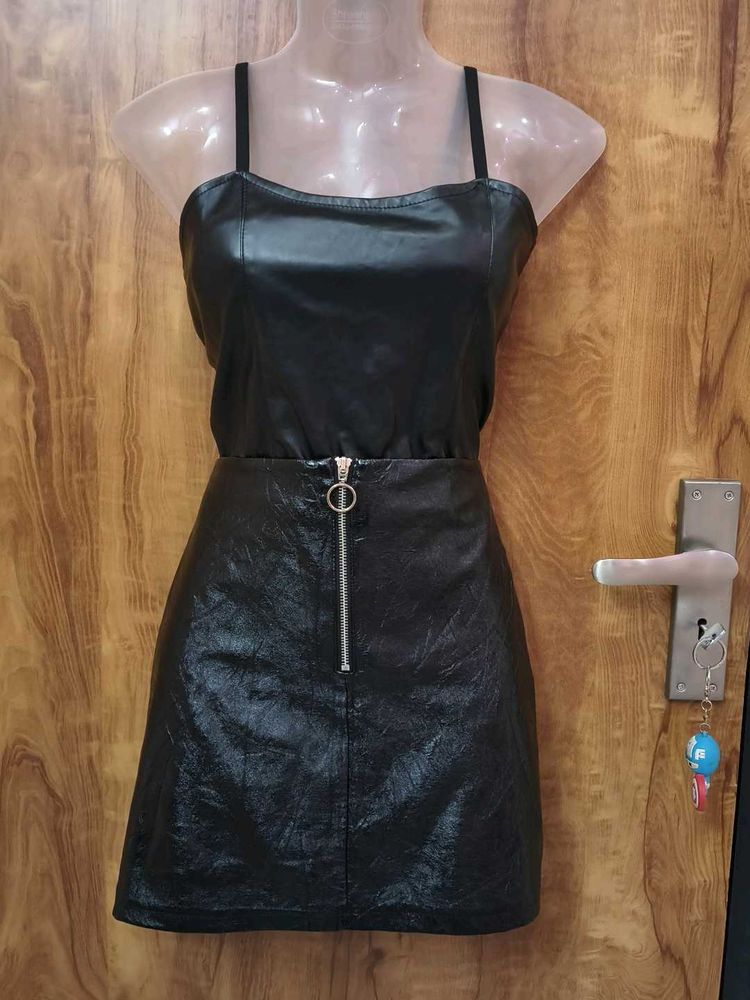 new leather set of corset(28-32) and midi(32