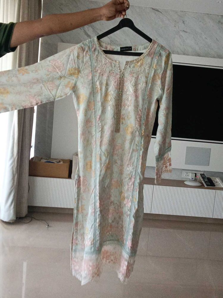 Floral Print Kurta