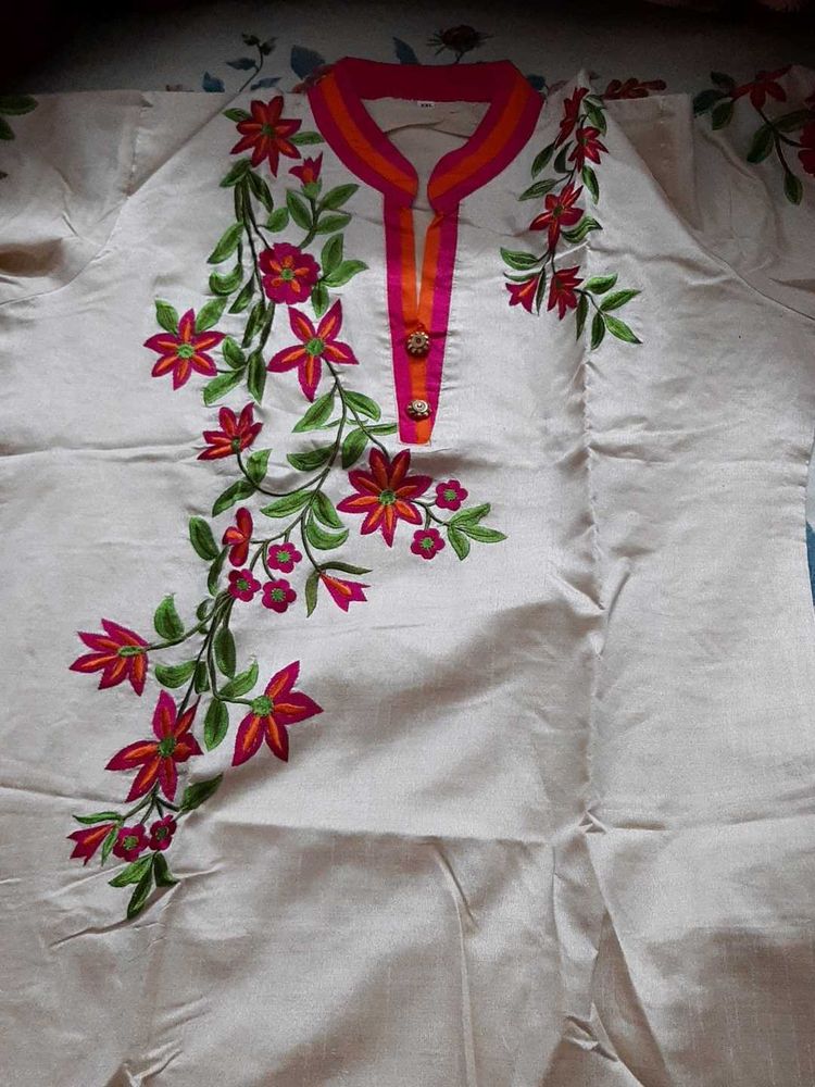 Women Chanderi Kurta