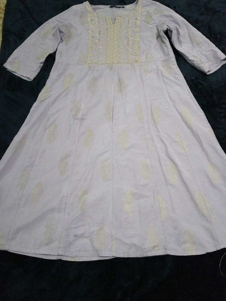 Pastel Embroidered Kurti