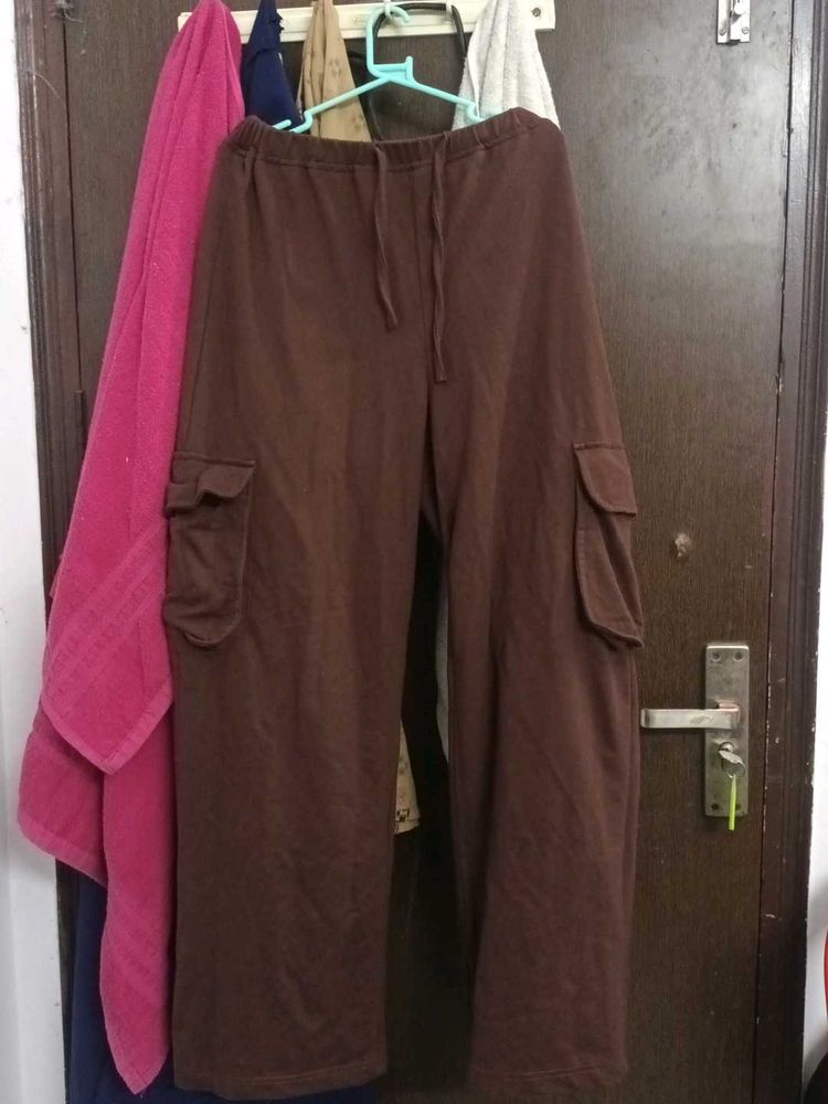 Brown Cargo Sweatpants
