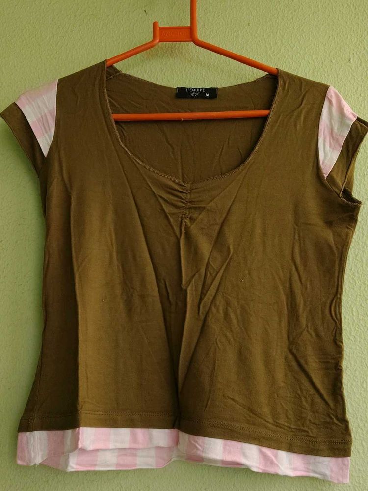 olive Casual T-Shirt