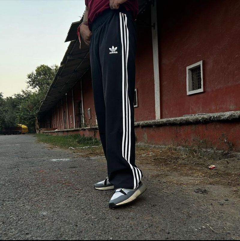 Adidas Black 3 Strip Bootcut Lower(New)