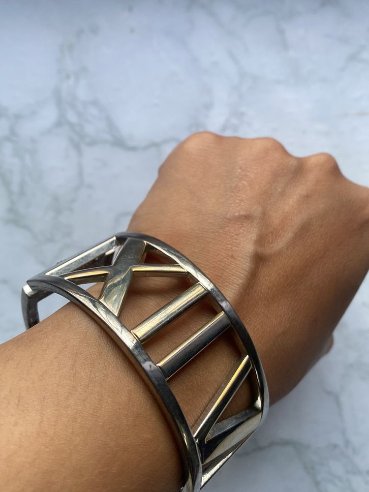 Roman Numbers Silver Metal Kada