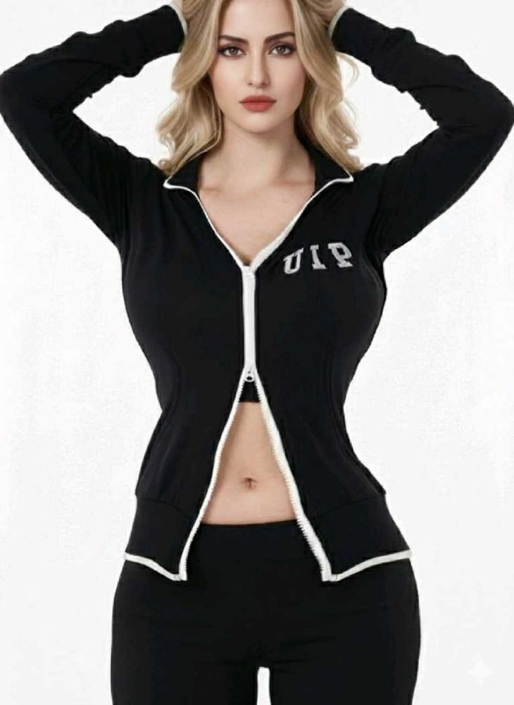 Black Sporty jacket + Bow🎀