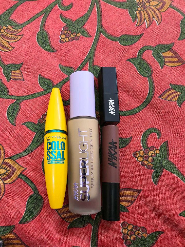 Makeup Combo - Skin Tint, Lipstick(2), Mascara