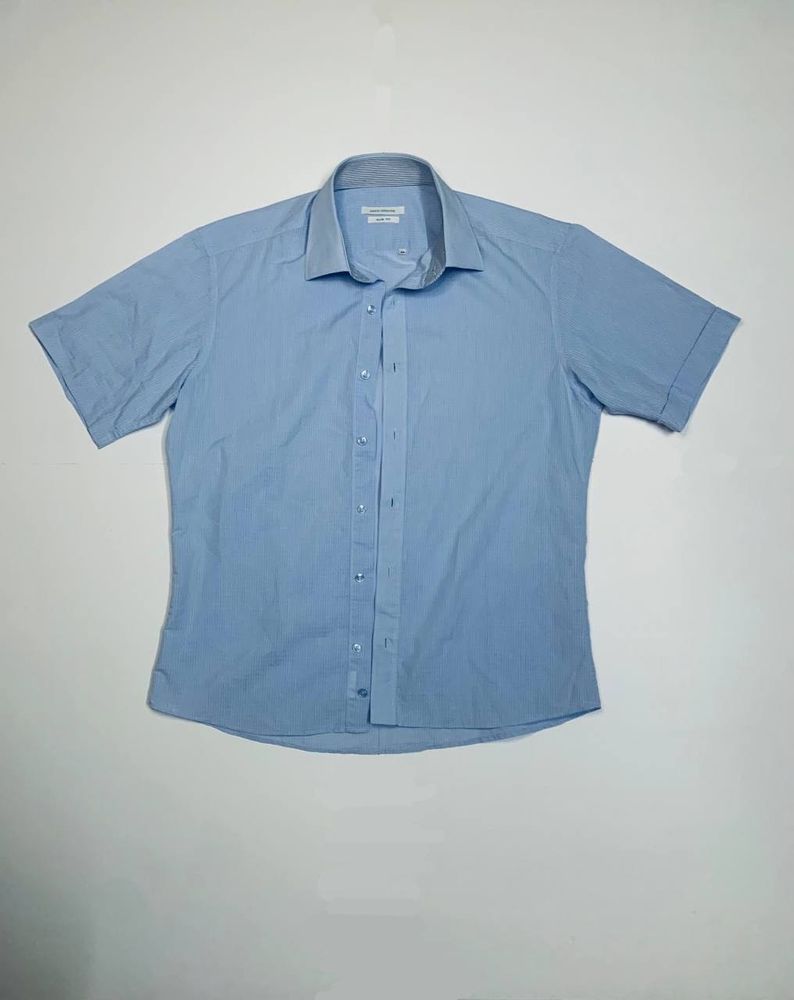 Vintage Paco Rabbane Blue Short Sleeve Shirt