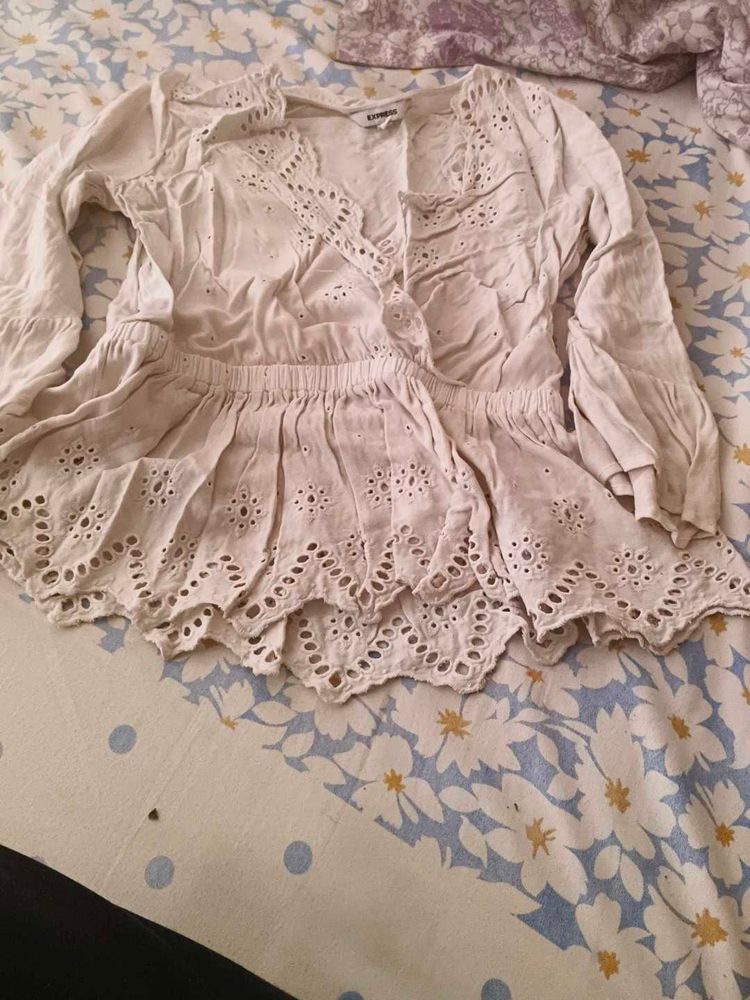 White Whomian Top