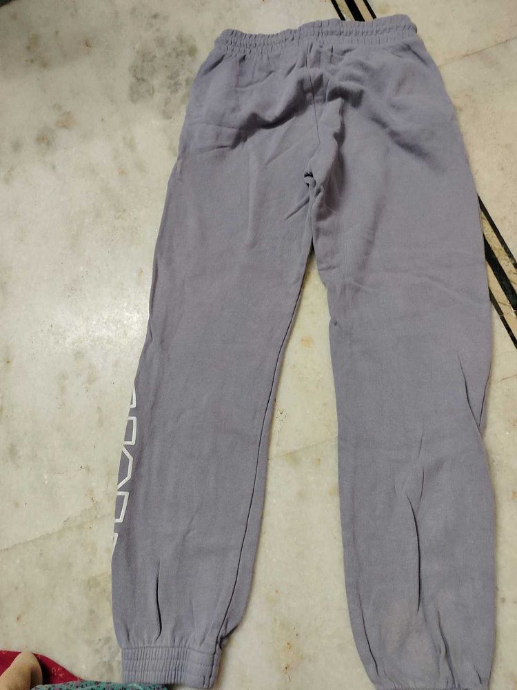 Grey Sweatpants With Hoodie