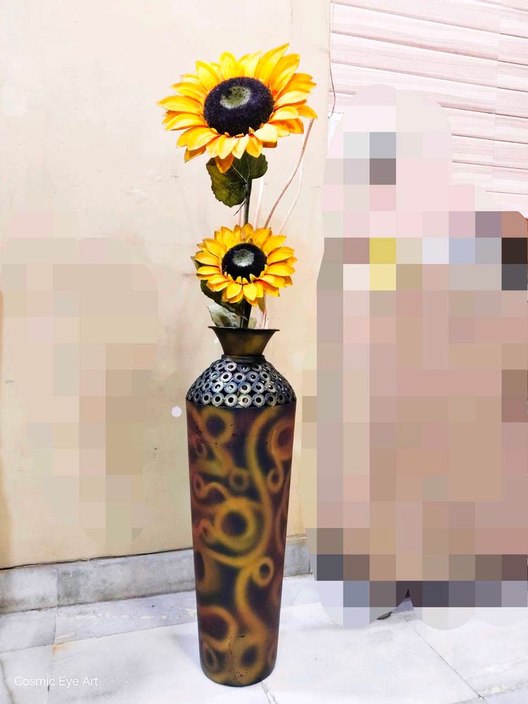 Metal Vase 67 centimetres tall