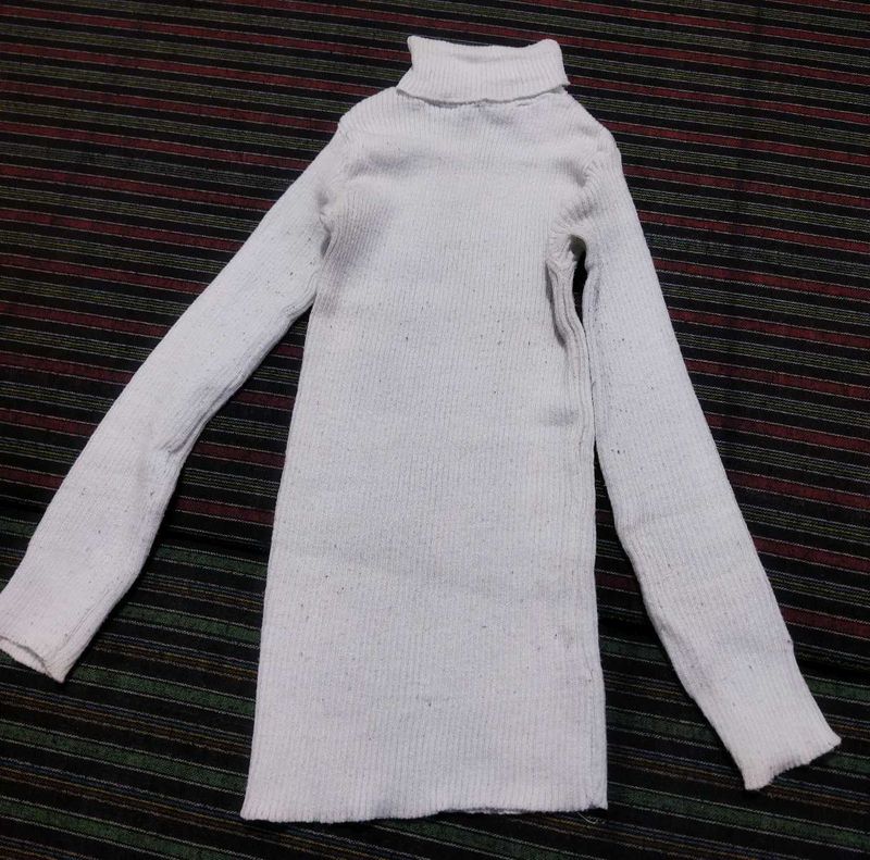 White Turtleneck Sweater