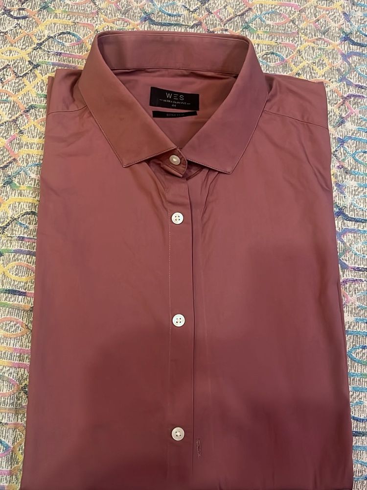 WES Formals Maroon Shirt