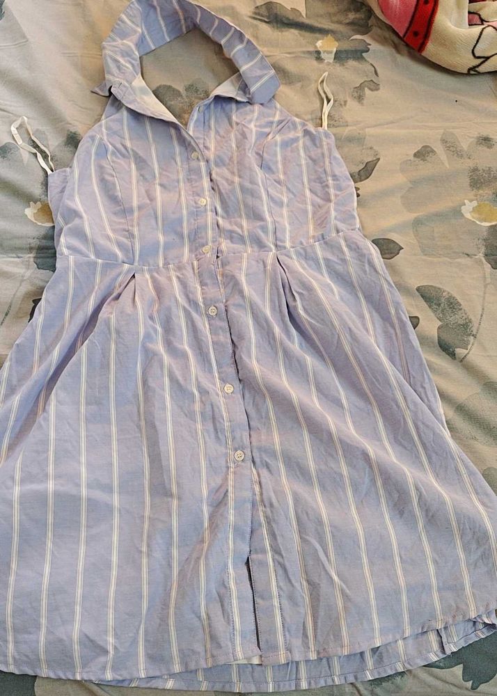 Striped Halter Dress