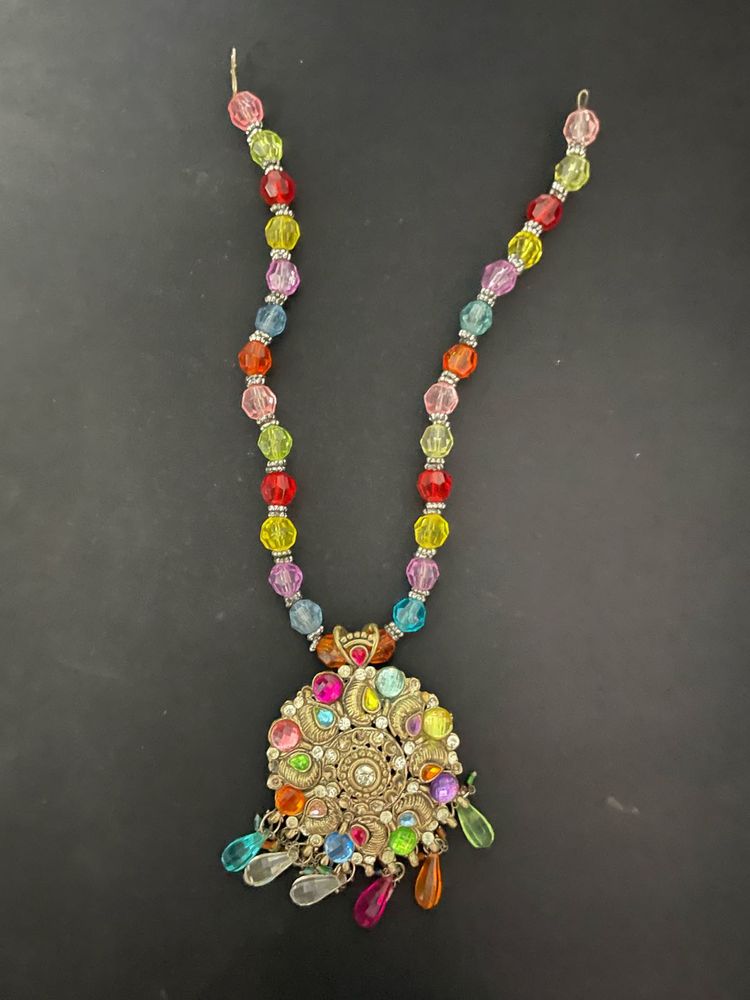 Colorful Beaded Fashion Necklace