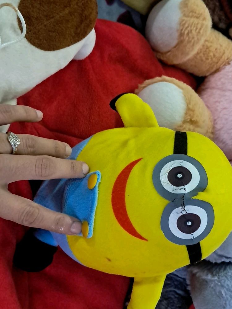 Minion And Little Puppy Soft Toy