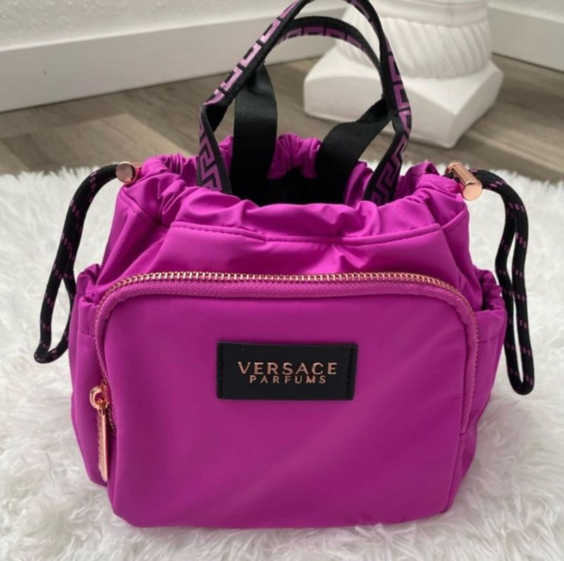 Brand NewVersace  purple Cosmetic Makeup Bag
