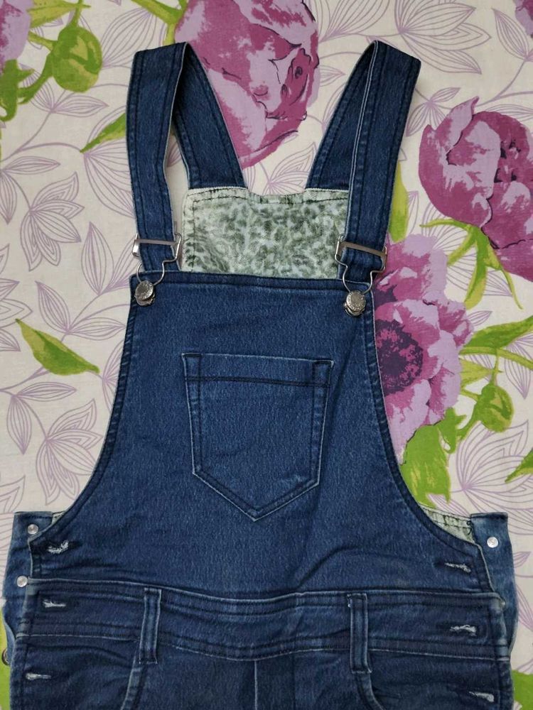 ✨Navy Blue Denim Dungarees