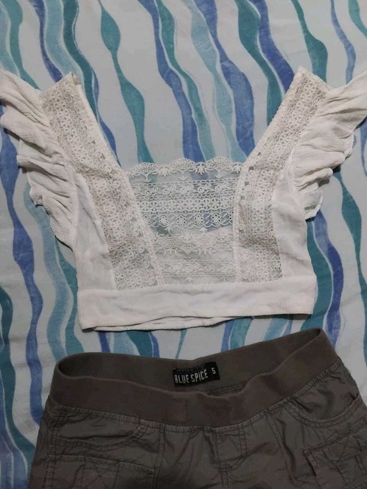 White Net Top