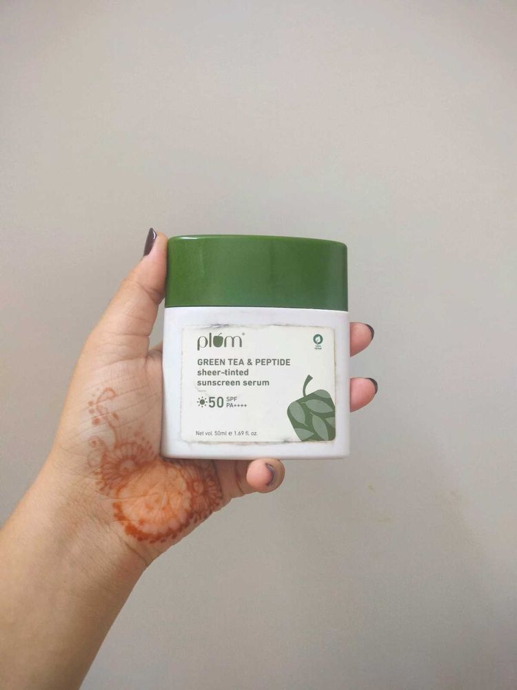 Plum Green Tea &amp; Peptide Sheer Tinted Sunscreen
