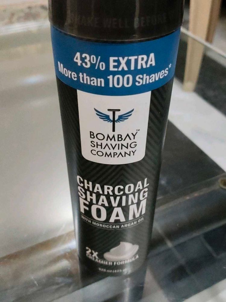 Charcoal Shaving Foam With Moroccan Argan Oil