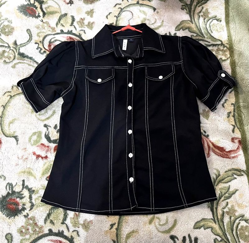 🖤Black Co-Ord Set with Contrast Stitch 🖤