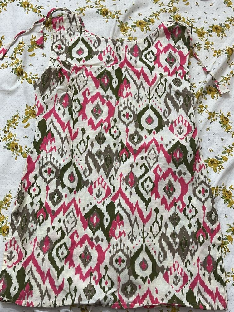 Patterned Short Kurta