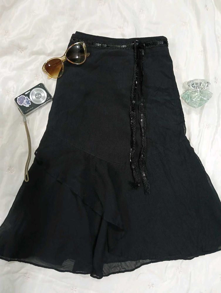Black Midi Skirt
