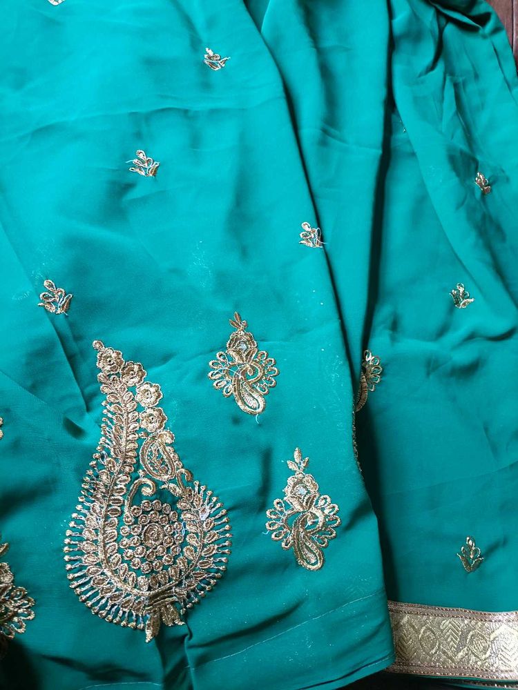 Elegant Green Saree