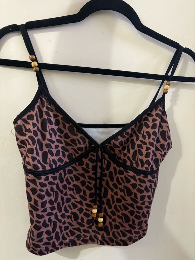 Leopard Print Cami Top