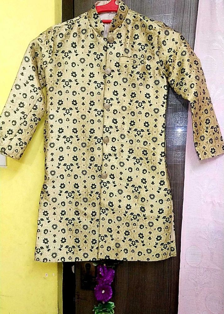 Boys&#39; Floral Print Kurta