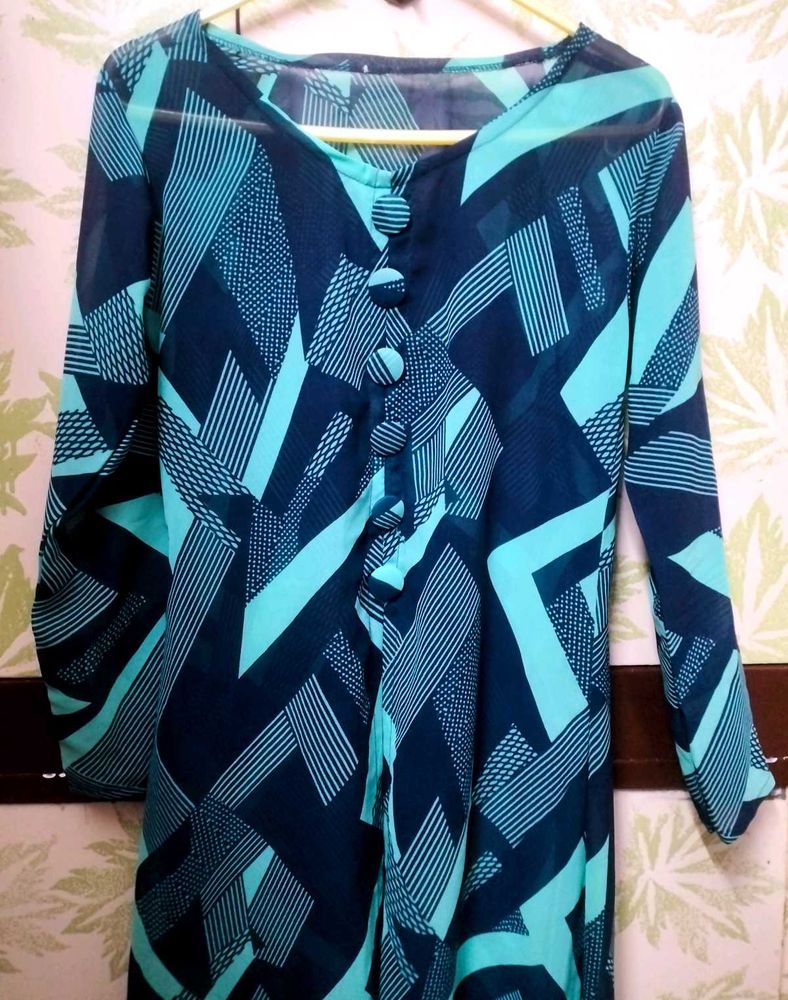 New Straight Fit Georgette Kurti