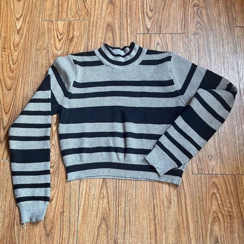 Striped Knit Sweater