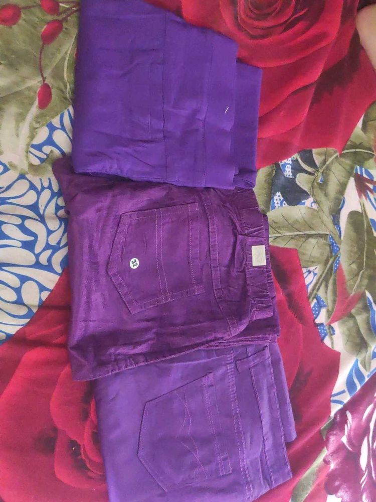 butiful jeans blue and purple for girls 3 combo pa