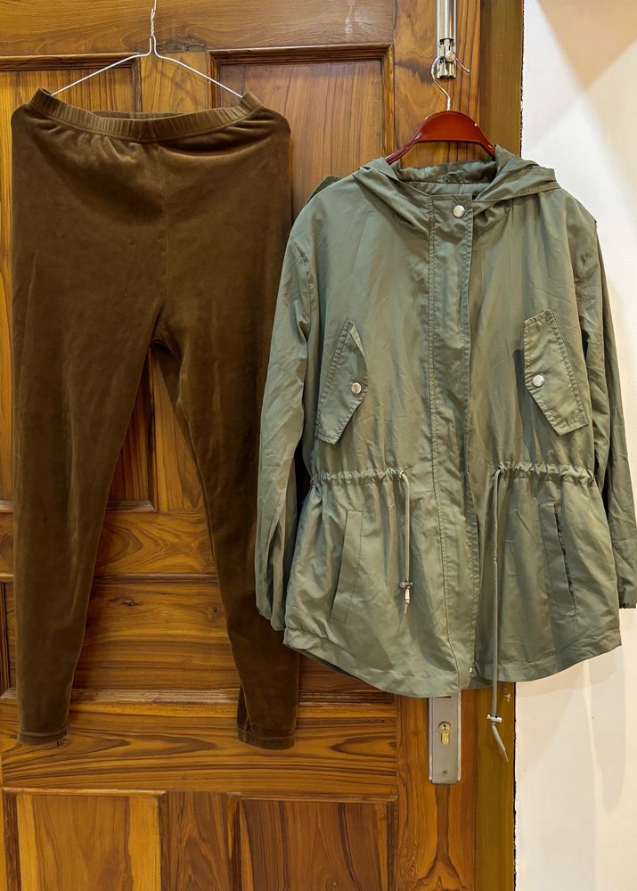 Women Jacket And Velvet Leggings From Thailand