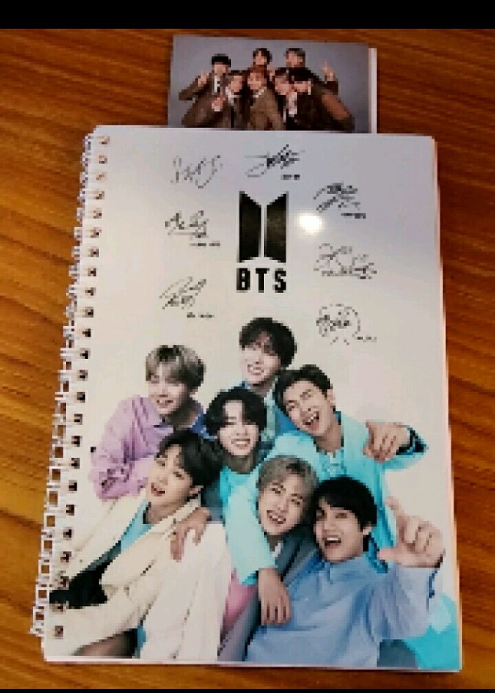 BTS Diary A5 Notebook Unruled 160 Pages