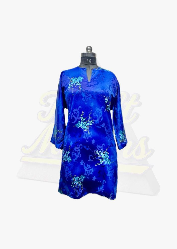 Blue Floral Kurta