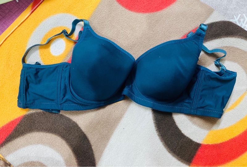 Blue Padded Bra
