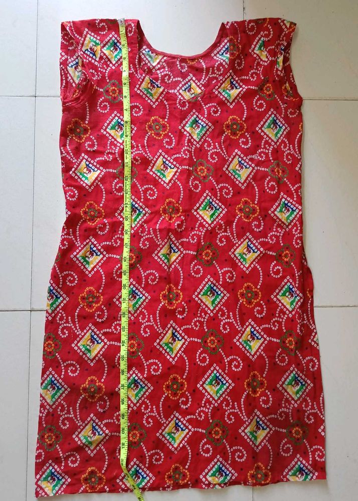 Bandhni Print Kurti For Daily Use
