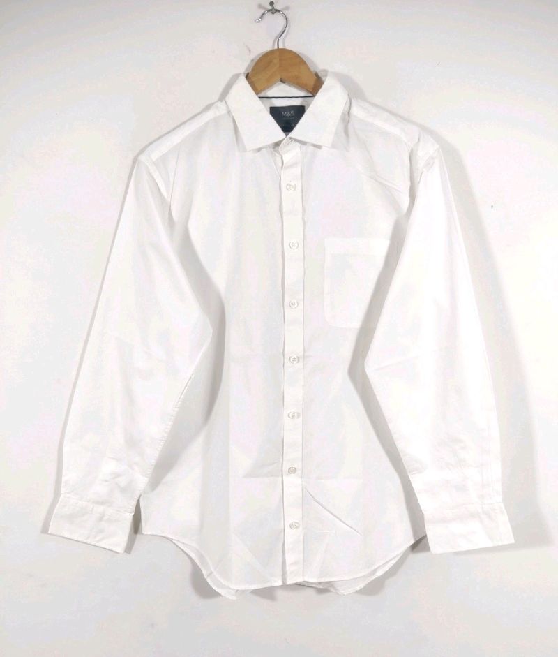 Marks &amp; Spencer White Oversized Shirt Unisex