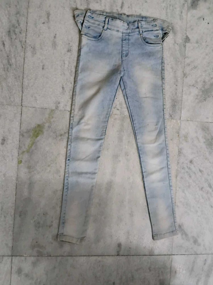 Light Wash Denim Jeggings