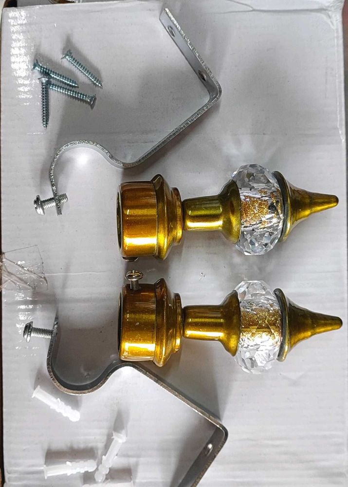 Curtain Pipe Crystal Socket Brackets &amp; Supporters