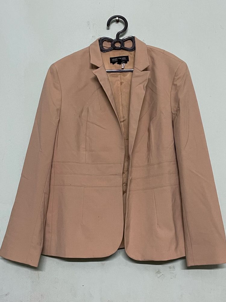 Jones New York Collection Platinum Blazer - Tan