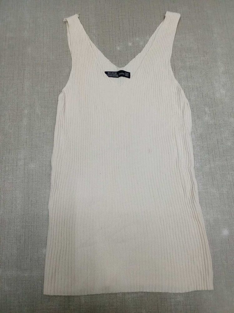 Zara White Tank Top