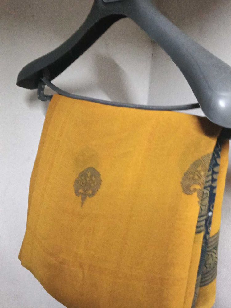 Vintage Yellow Saree